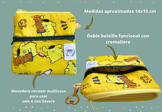 Cartera doble cremallera