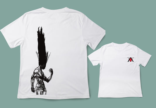 camiseta unisex color blanco anime hunterxhunter hxh gon
