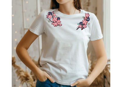 Camiseta "Motas de polvo en flor"