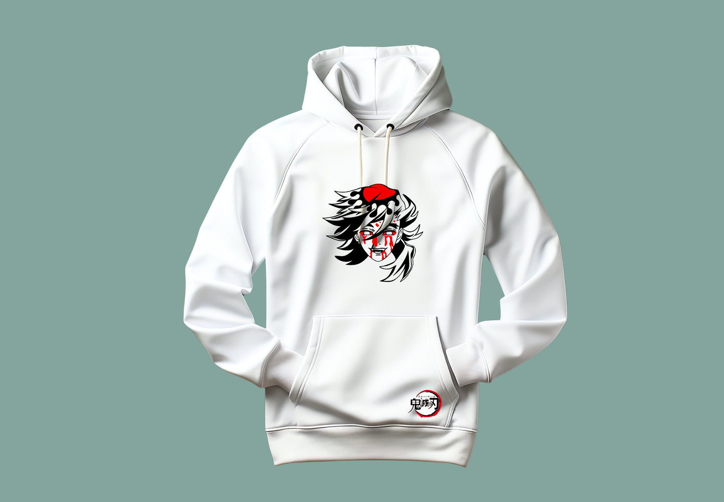 Sudadera KNY blanco frontal luna y logo