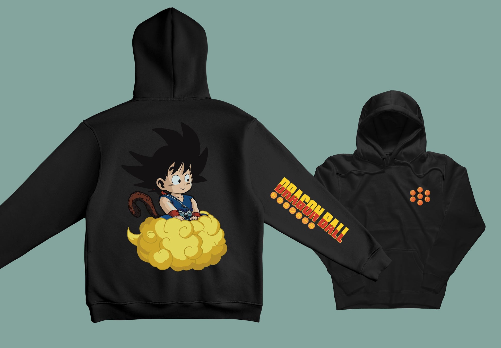 Sudadera unisex negra Goku dragon ball anime