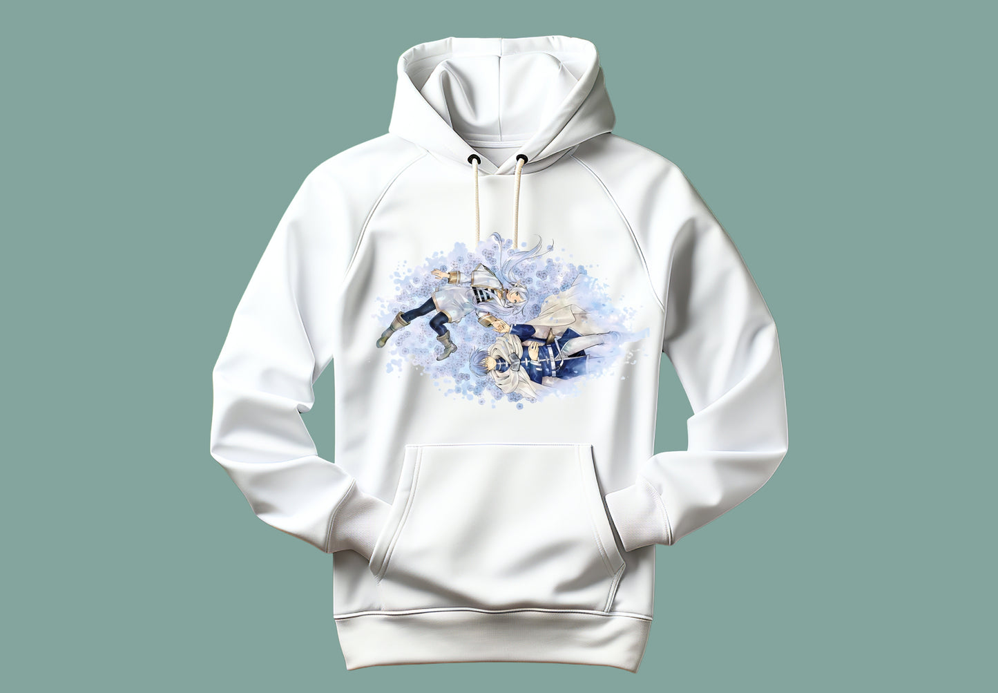 sudadera blanca unisex frieren himmel anime